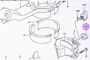 Suzuki Steering knob adjuster DF4/5/6 43410-91J10-000 (click for enlarged image)